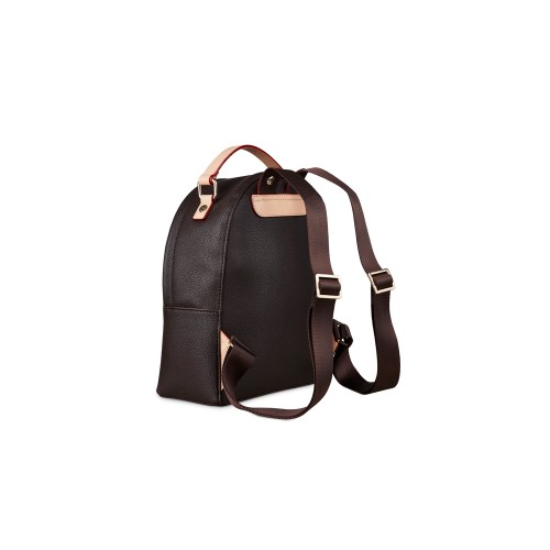 Рюкзак женский BUGATTI ЭЛЛА | ELLA, тёмно-коричневый, полиуретан, 24х11,5х28 см