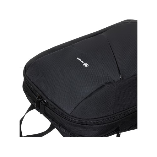 Рюкзак TORBER ВЕКТОР с отделением для ноутбука 15,6'', черный, нейлон, 29 x 8 x 43 см, 10л