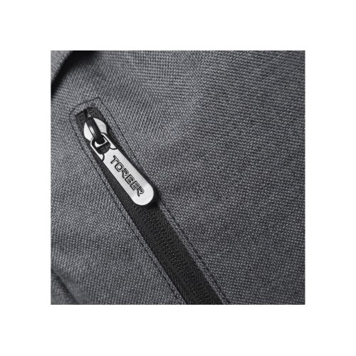 Рюкзак TORBER ГРАФФИТИ, серый, полиэстер меланж, 46 х 29 x 18 см