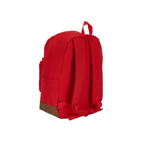 Рюкзак Shammy с эко-замшей для ноутбука 15", красный