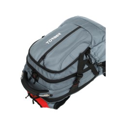 Рюкзак TORBER ДРАЙВ с отделением для ноутбука 15", серый/красный, полиэстер 1680D, 36x17x50 см, 30 л