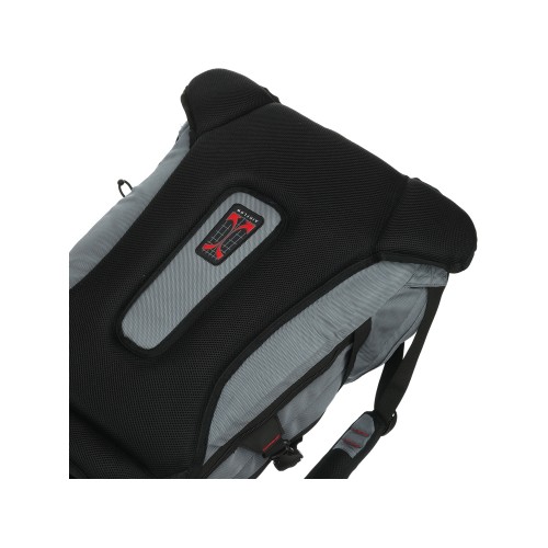 Рюкзак TORBER ДРАЙВ с отделением для ноутбука 15", серый/красный, полиэстер 1680D, 36x17x50 см, 30 л