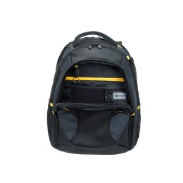 Рюкзак TORBER МЕГАПОЛИС с отделением для ноутбука 15.6", чёрный/серый, полиэстер, 35,5 х 23 х 45 см