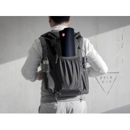 Легкий складывающийся рюкзак-мессенджер "Venturer Eco", черный