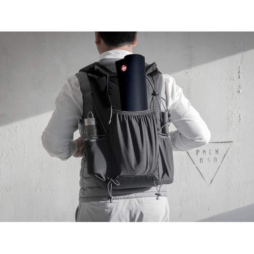 Легкий складывающийся рюкзак-мессенджер "Venturer Eco", черный