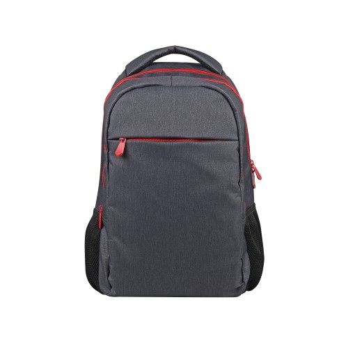 Рюкзак «Metropolitan», серый с красной молнией и черной подкладкой
