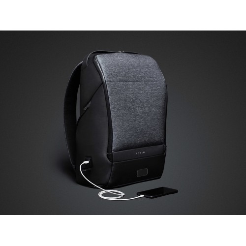 Антикражный рюкзак FlexPackPro для ноутбука 15.6", серый/черный