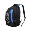 Рюкзак TORBER РАКЕТА с отделением для ноутбука 15", черный/синий, полиэстер, 33х19х45 см, 28 л