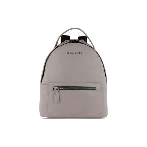 Рюкзак женский BUGATTI БЕЛЛА | BELLA, бежевый, воловья кожа/полиэстер, 24,5х12х27 см