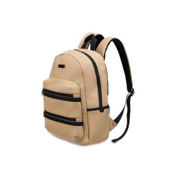 Рюкзак TORBER НОВА с отделением для ноутбука 14.1", бежевый, полиэстер, 31,5 х 12,5 х 39,5 см