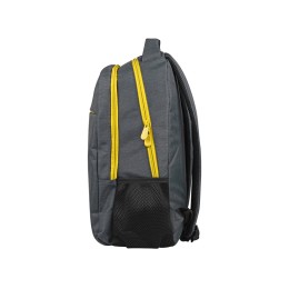 Рюкзак «Metropolitan», серый с желтой молнией