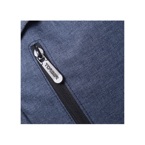 Рюкзак TORBER ГРАФФИТИ, синий, полиэстер меланж, 46 х 29 x 18 см