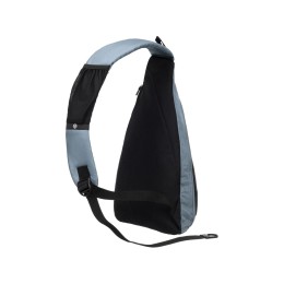 Рюкзак TORBER с одним плечевым ремнем, черный/серый, полиэстер/добби, 25x15x45 см, 7 л