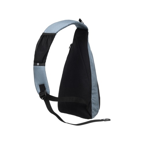 Рюкзак TORBER с одним плечевым ремнем, черный/серый, полиэстер/добби, 25x15x45 см, 7 л