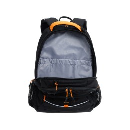 Рюкзак TORBER РАКЕТА черный/оранжевый, полиэстер/добби, 32x15x46 см, 22 л