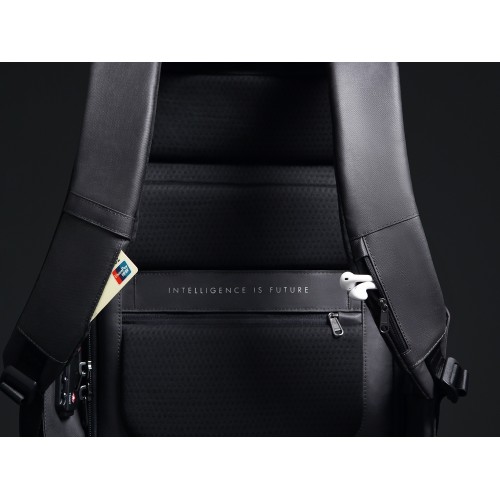 Водостойкий антикражный рюкзак Hipack для ноутбука 15.6", черный