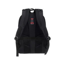 Рюкзак TORBER РАКЕТА с отделением для ноутбука 15", чёрный, полиэстер, 34 х 16,5 х 47 см, 24 л