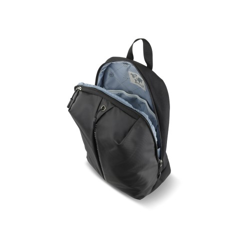 Рюкзак BUGATTI БЛАНК ОБЛЕГЧЕННАЯ | BLANC DELIGHT, чёрный, нейлон RPET600D/тарпаулин/полиэстер, 32х15х45 см, 20 л