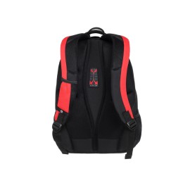 Рюкзак TORBER РАКЕТА с отделением для ноутбука 15", черный/красный, полиэстер, 33х19х45 см, 28 л