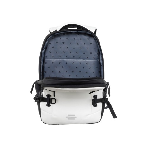 Рюкзак спортивный TORBER ЭКСТРИМ 18", белый/чёрный, 31 х 12 х 46 см, 17л