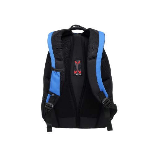 Рюкзак TORBER РАКЕТА с отделением для ноутбука 15", черный/синий, полиэстер, 33х19х45 см, 28 л