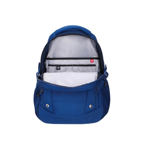 Рюкзак TORBER ПРОРЫВ с отделением для ноутбука 15.6", темно-синий, полиэстер, 46.5х32.5х15.5 см, 24 л