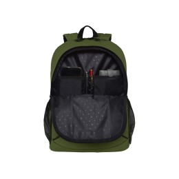 Рюкзак TORBER РАКЕТА с отделением для ноутбука 15,6", зеленый, полиэстер 600D, 46 х 30 x 13 см