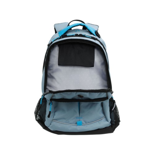 Рюкзак TORBER РАКЕТА серый/голубой, полиэстер/добби, 32x15x46 см, 22 л
