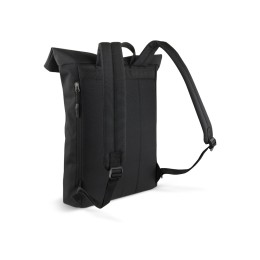 Рюкзак BUGATTI БЛАНК ОБЛЕГЧЕННАЯ | BLANC DELIGHT, чёрный, нейлон RPET600D/тарпаулин/полиэстер, 41х13х46 см, 15 л