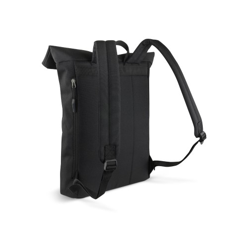 Рюкзак BUGATTI БЛАНК ОБЛЕГЧЕННАЯ | BLANC DELIGHT, чёрный, нейлон RPET600D/тарпаулин/полиэстер, 41х13х46 см, 15 л