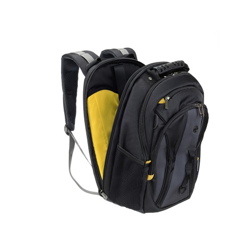 Рюкзак TORBER МЕГАПОЛИС с отделением для ноутбука 15.6", чёрный/серый, полиэстер, 37 х 17 х 45 см