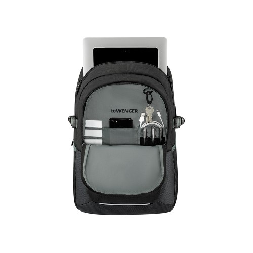 Рюкзак WENGER Ryde 16", черный, полиэстер, 32 x 21 x 47 см, 26 л