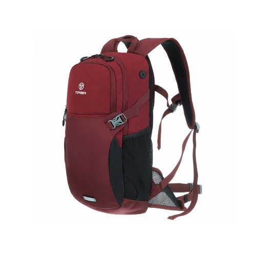 Туристический рюкзак TORBER КЕМПИНГ, бордовый, полиэстер, 26 х 48 х 12 см