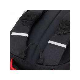 Рюкзак TORBER РАКЕТА с отделением для ноутбука 15.6", черный/красный, нейлон, 32 х 14 х 50 см, 22л