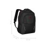 Рюкзак WENGER ALTAIR 15.6", черный, переработанный ПЭТ/Полиэстер, 32х21х44 см, 22 л.