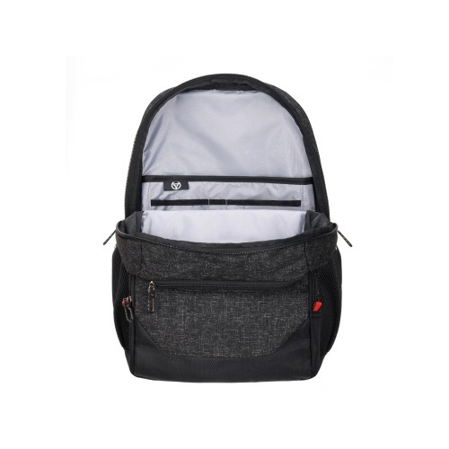 Рюкзак TORBER ПРОРЫВ с отделением для ноутбука 15.6", черн/сер меланж, полиэстер, 44х30,5х14 см, 19 л