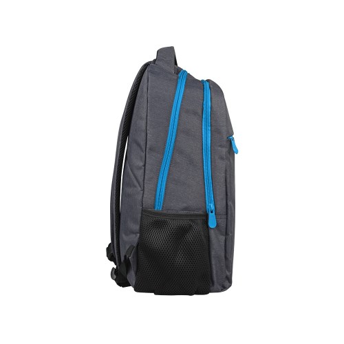 Рюкзак «Metropolitan», серый с голубой молнией