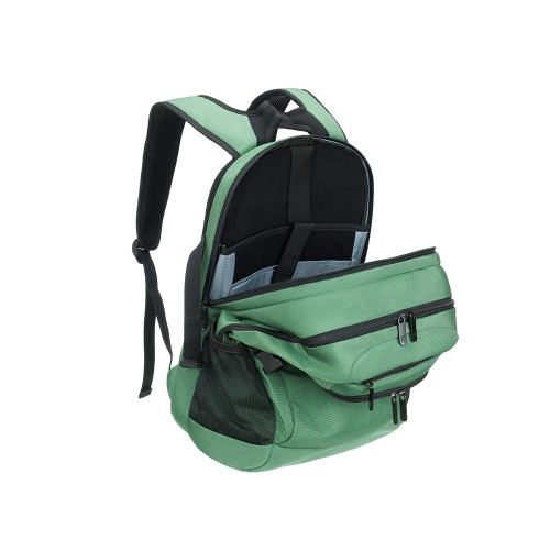 Рюкзак TORBER МЕГАПОЛИС с отделением для ноутбука 16", зеленый, полиэстер, 47 х 34 x 28 см