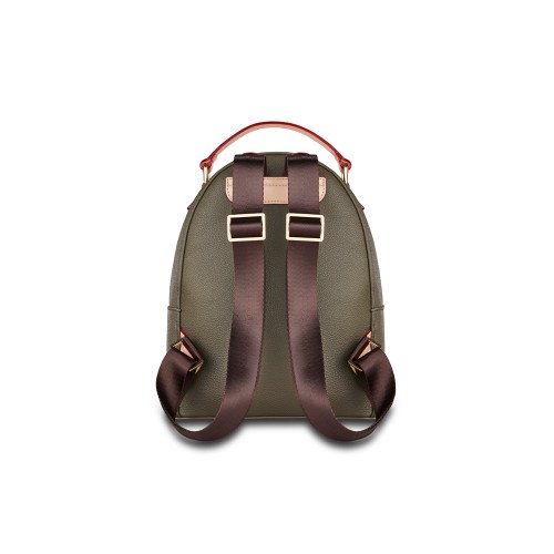 Рюкзак женский BUGATTI ЭЛЛА | ELLA, оливковый, полиуретан, 24х11,5х28 см