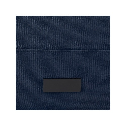 Рюкзак для 15-дюймового ноутбука Joey объемом 15 л из брезента, переработанного по стандарту GRS, со сворачивающимся верхом, темно-синий