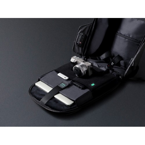 Водостойкий антикражный рюкзак Hipack для ноутбука 15.6", черный