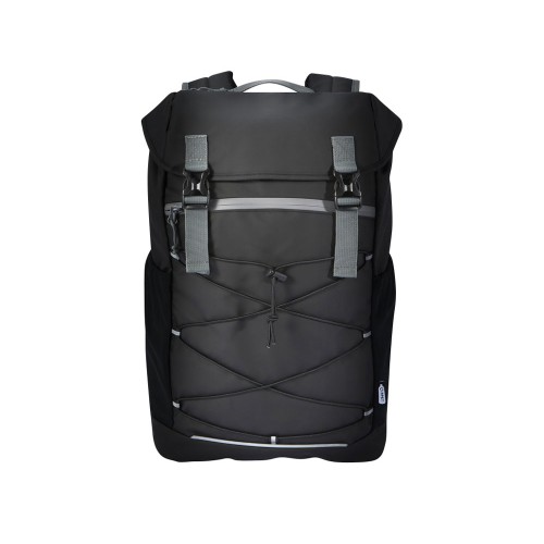 Водонепроницаемый рюкзак Aqua для ноутбука с диагональю экрана 15,6 дюйма, сплошной черный