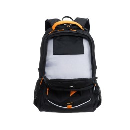 Рюкзак TORBER РАКЕТА черный/оранжевый, полиэстер/добби, 32x15x46 см, 22 л