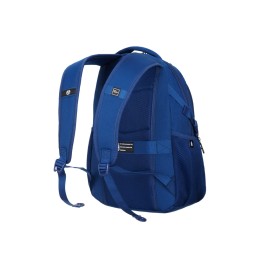 Рюкзак TORBER ПРОРЫВ с отделением для ноутбука 15.6", темно-синий, полиэстер, 46.5х32.5х15.5 см, 24 л