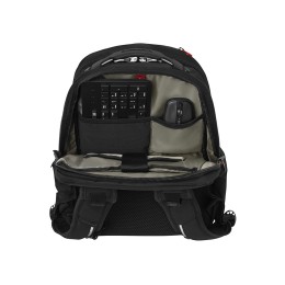 Рюкзак WENGER Cosmic 17", чёрный, переработанный ПЭТ/ПВХ/полиэстер, 34 x 23 x 49 см, 30 л