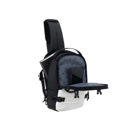 Рюкзак на одно плечо TORBER ЭКСТРИМ, белый/чёрный, 20 х 8 х 31 см, 5л