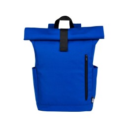 Рюкзак Byron 15,6" объемом 18 л со скручиваемым верхом, изготовленный из переработанного ПЭТ по стандарту GRS, синий