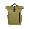Рюкзак Byron 15,6" объемом 18 л со скручиваемым верхом, изготовленный из переработанного ПЭТ по стандарту GRS, оливковый