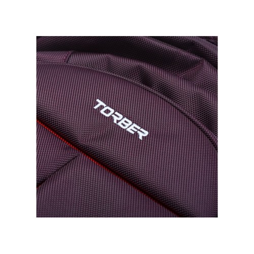 Рюкзак TORBER МЕГАПОЛИС с отделением для ноутбука 15", пурпурный, полиэстер, 46 х 32 x 13 см