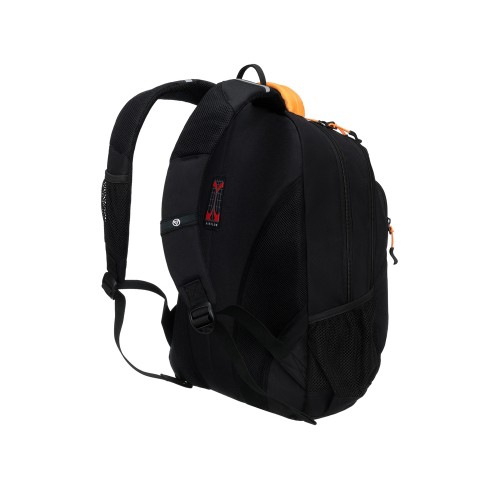Рюкзак TORBER РАКЕТА черный/оранжевый, полиэстер/добби, 32x15x46 см, 22 л